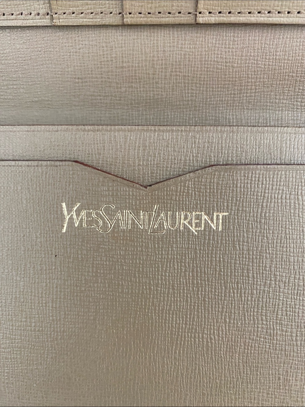 Yves Saint Laurent Beige Canvas with Leather trim Long Wallet - Picture 2 of 12